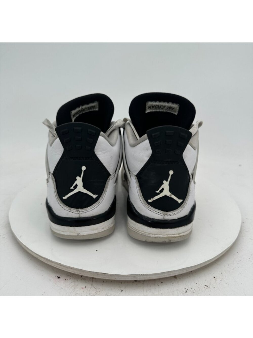 Nike Air Jordan 4 Retro Youth Size 5Y Women 6.5 408452-111 Military Black Shoes - Picture 5 of 10